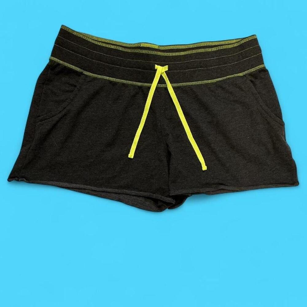 Champion black lounge shorts neon drawstring
